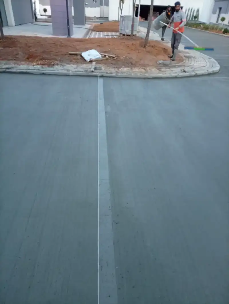 Fırçalı Beton uygulaması